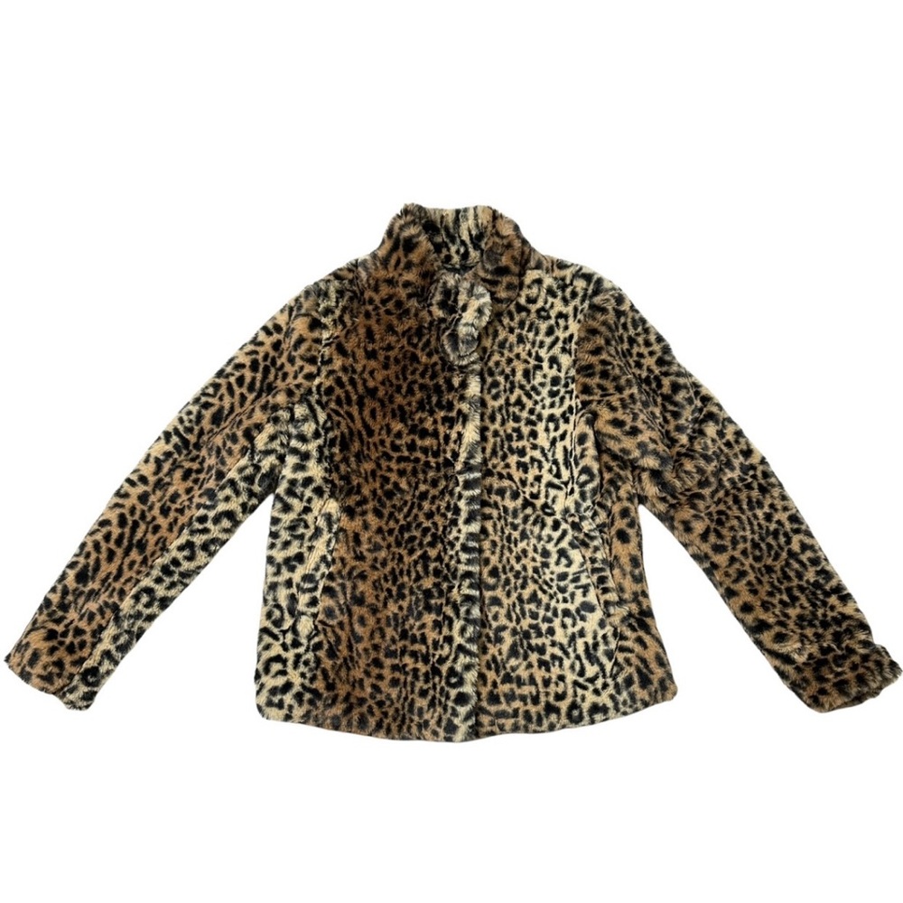 Forever 21 Kids Girls Animal Print Jacket size 7